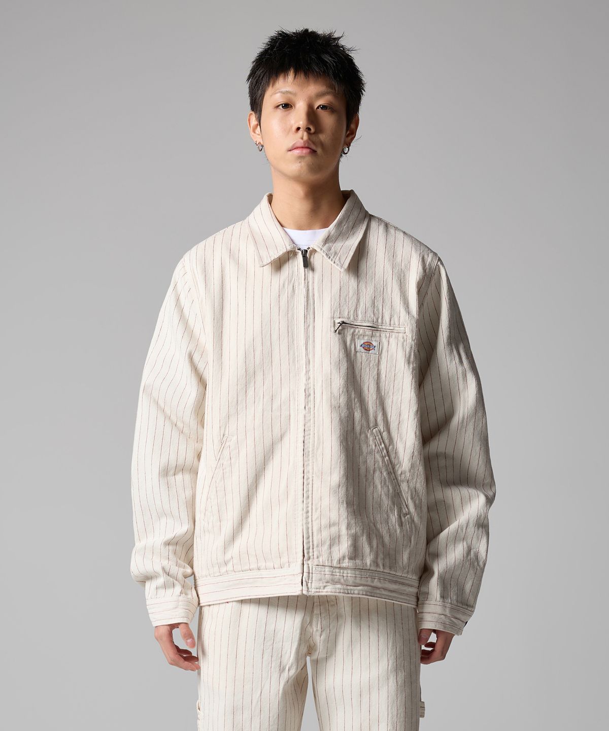 디키즈(DICKIES) 히코리 아이크 재킷 Egret