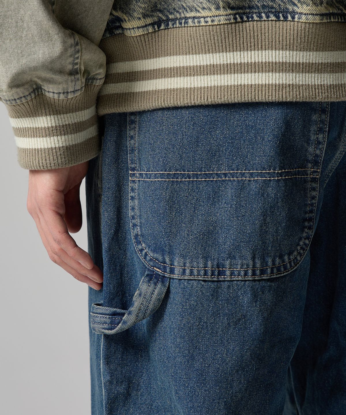디키즈(DICKIES) 19294 카펜터 라이트 데님 팬츠 Tinted Khaki