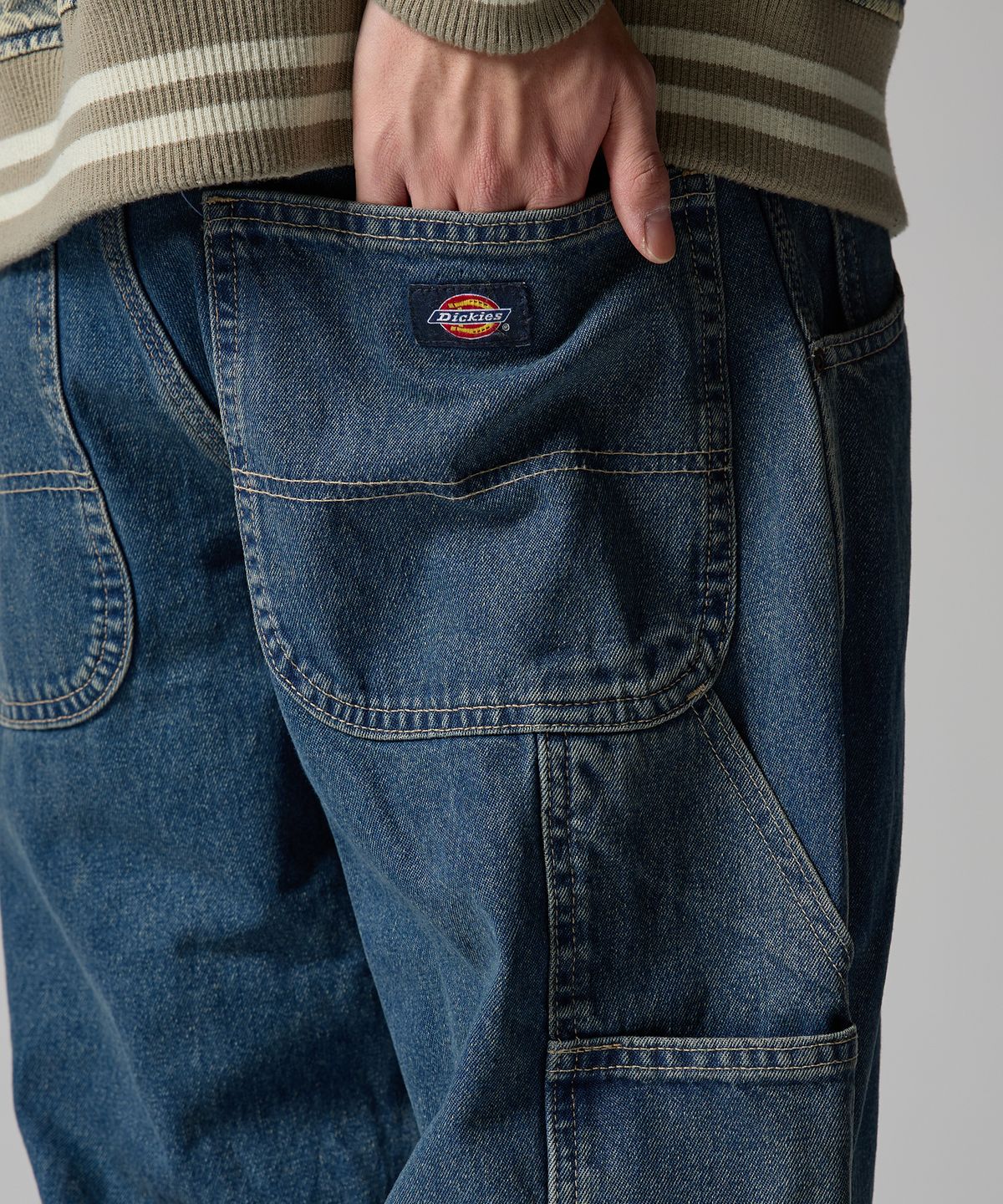 디키즈(DICKIES) 19294 카펜터 라이트 데님 팬츠 Tinted Khaki