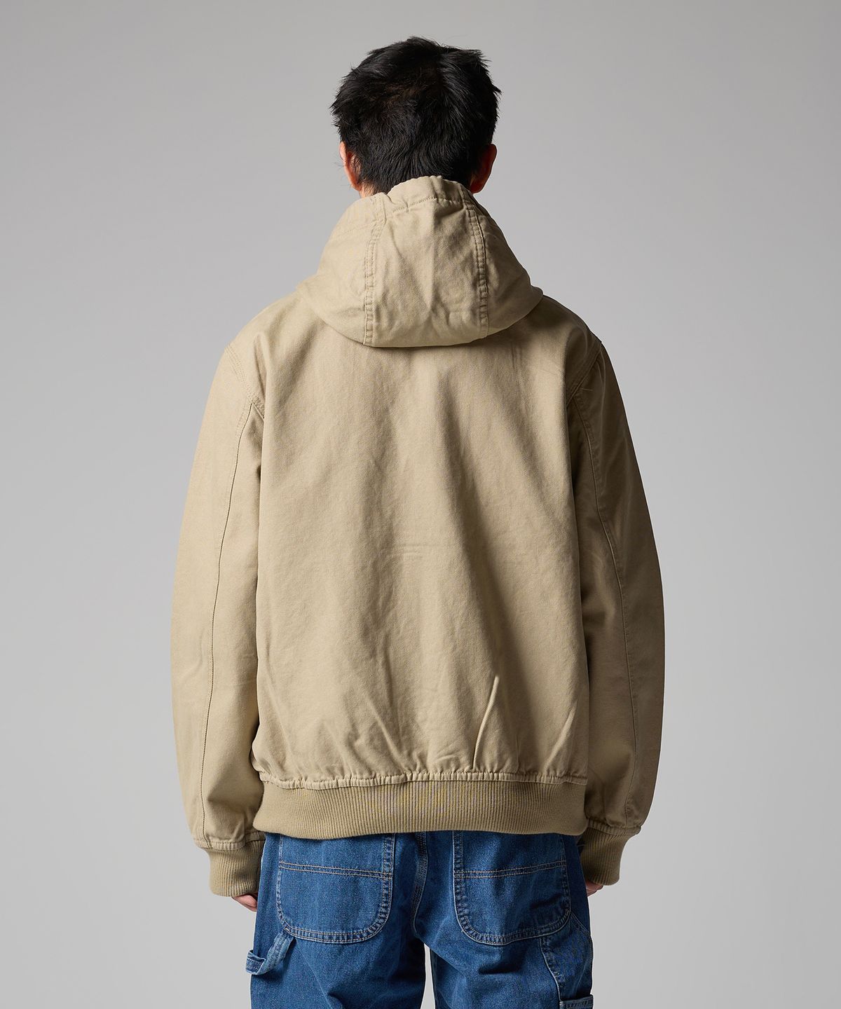 디키즈(DICKIES) 덕 캔버스 후드 집업 재킷 Desert Sand