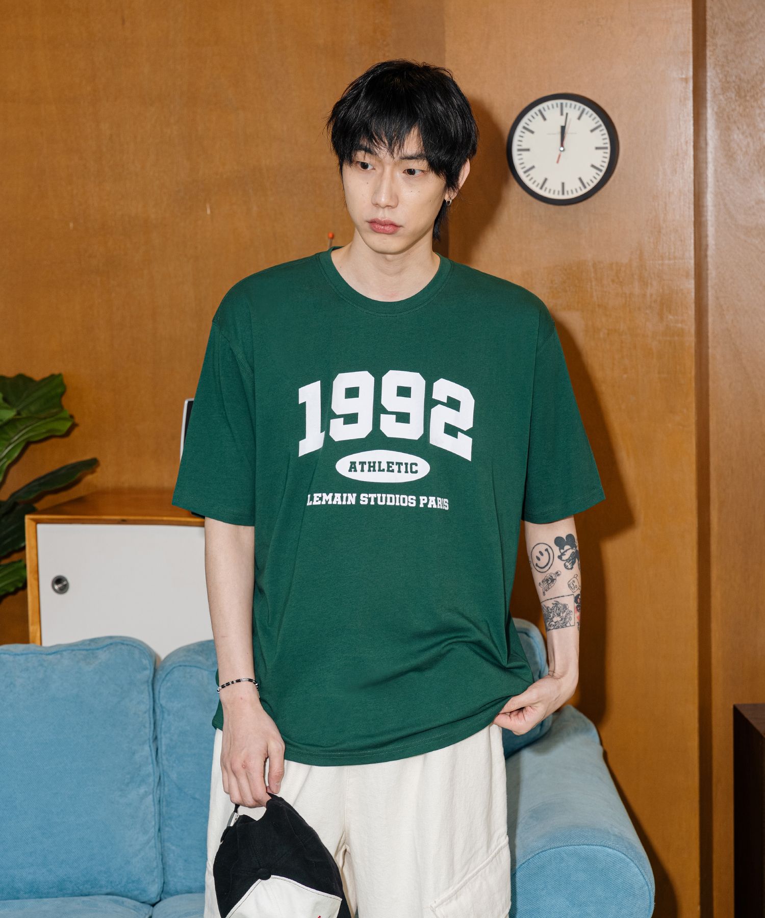 【THE MOZZ】Askin Cool Short Sleeve T-Shirt Classic tee - Big Mozz