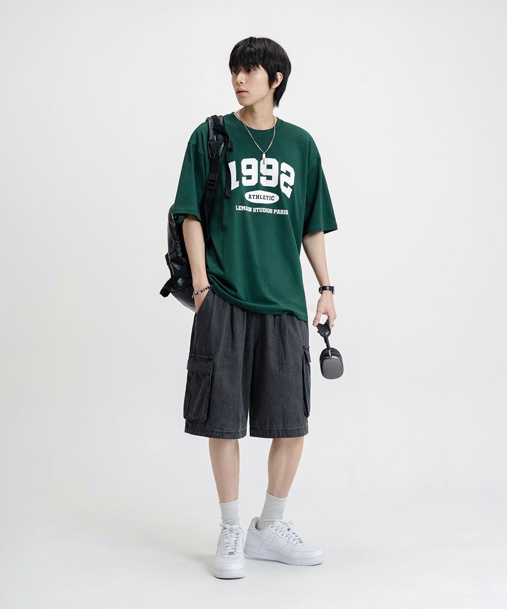 MUSINSA | LEMAIN SECOND 1992 Arch Logo Overfit Short Sleeve