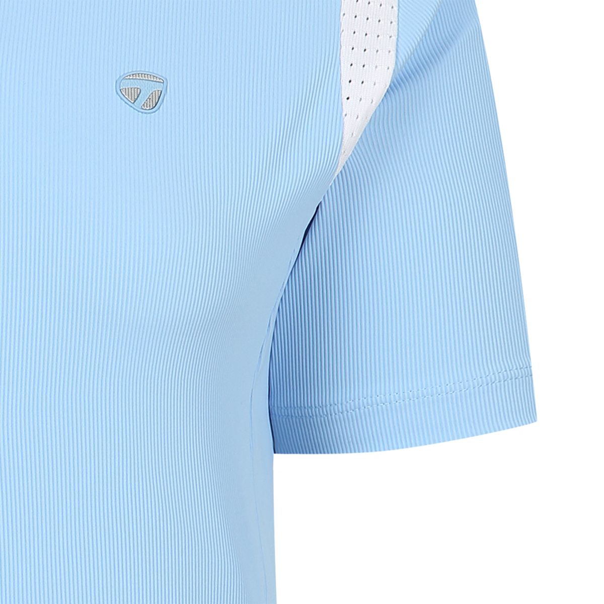 테일러메이드 어패럴(TAYLORMADE APPAREL) 여성 니트 배색 V넥 카라 반팔 티셔츠 T8031TO6146-940