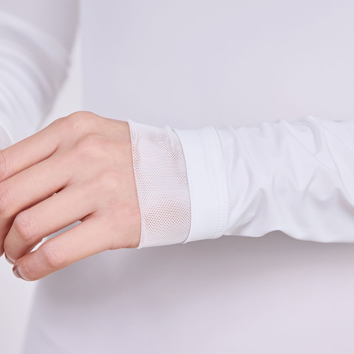 제이제인(J.JANE) 오픈 카라 쿨링 티셔츠 (White)