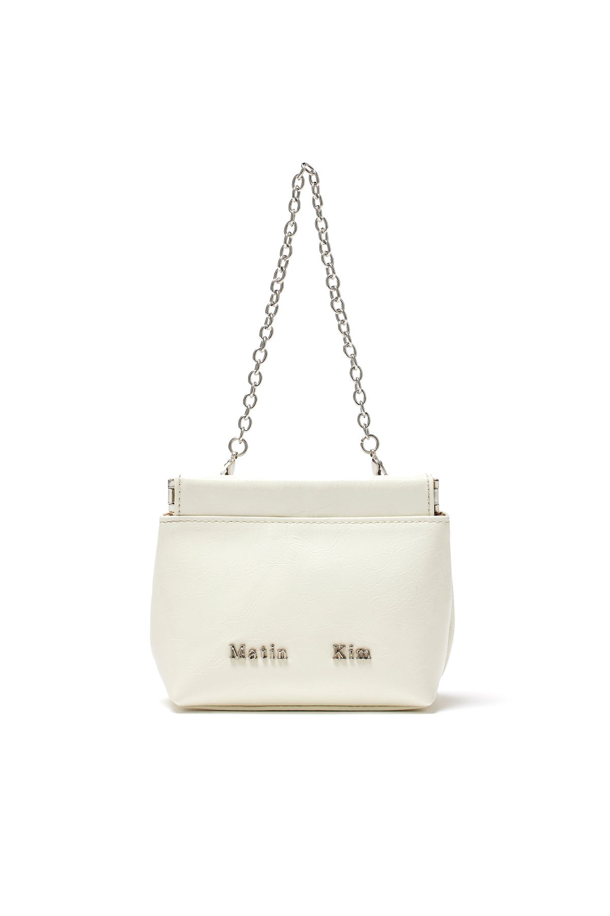 ★Matin Kim★GLOSSY LEATHER MINI WALLET BAG GLOSSY LEATHER MINI WALLET BAG IN DARK SILVER – Matin Kim