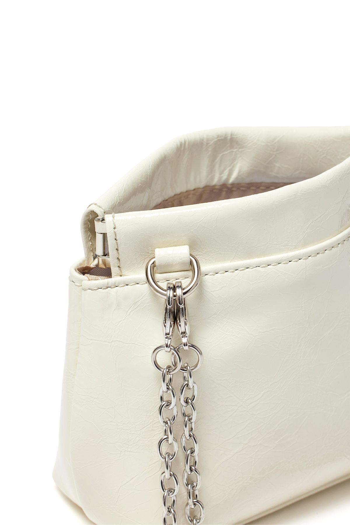 ★MATIN KIM ★GLOSSY LEATHER MINI WALLET BAG GLOSSY LEATHER MINI WALLET BAG IN DARK SILVER – Matin Kim