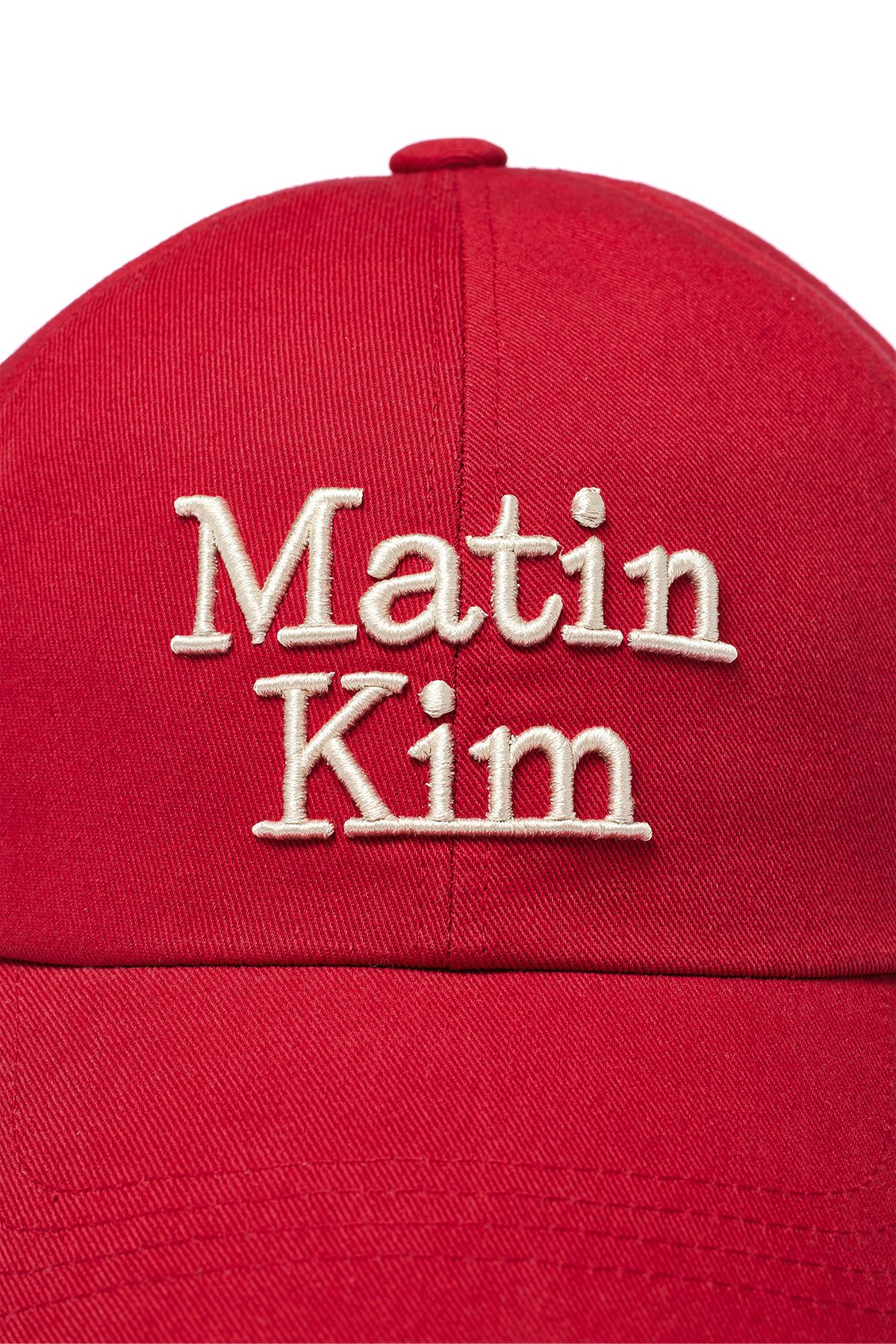 MUSINSA | MATIN KIM MATIN VOLUME LOGO BALL CAP IN RED