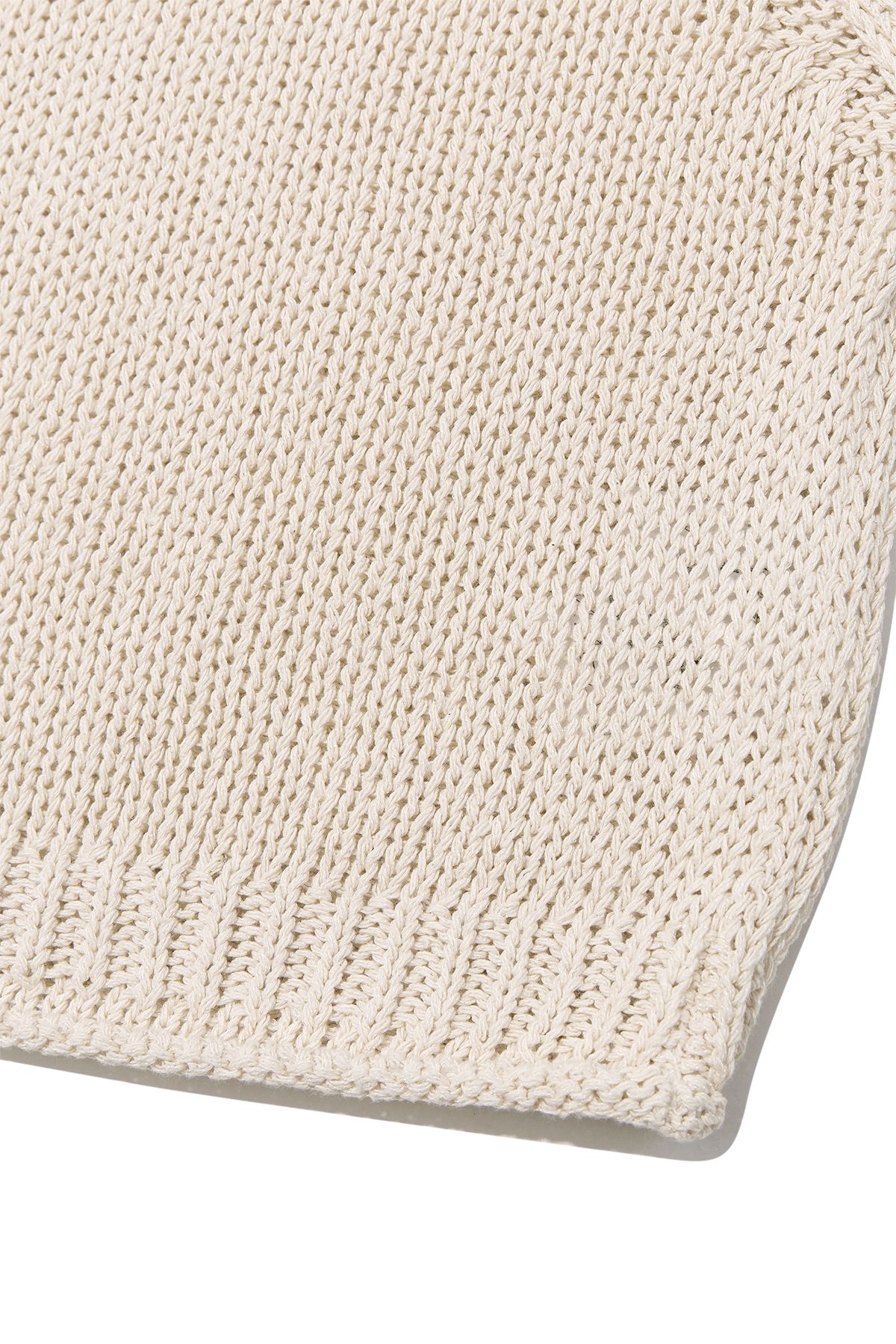 トップス Matin Kim KNIT SLEEVE BEIGE MUSINSA公式 | MATIN KIM THREE QUARTER SLEEVE LOGO KNIT