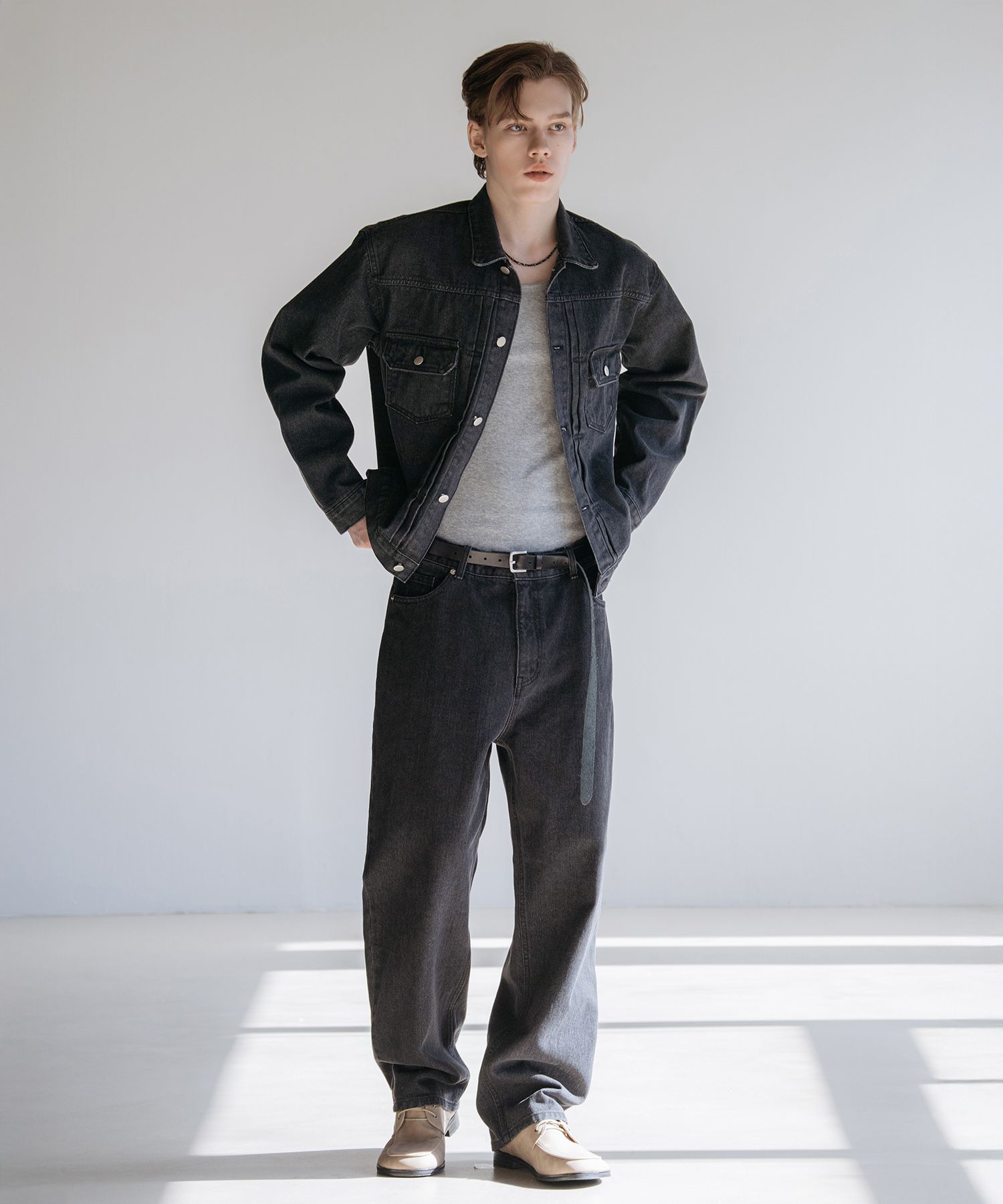 MUSINSA公式 | DECOROSO ダートウォッシングトラッカーデニム