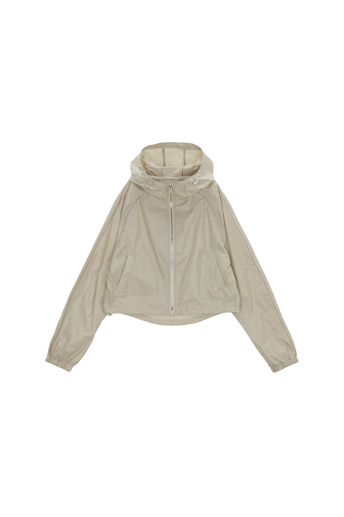 MUSINSA | MATIN KIM MATIN CROP HOODY COATING JUMPER IN BEIGE