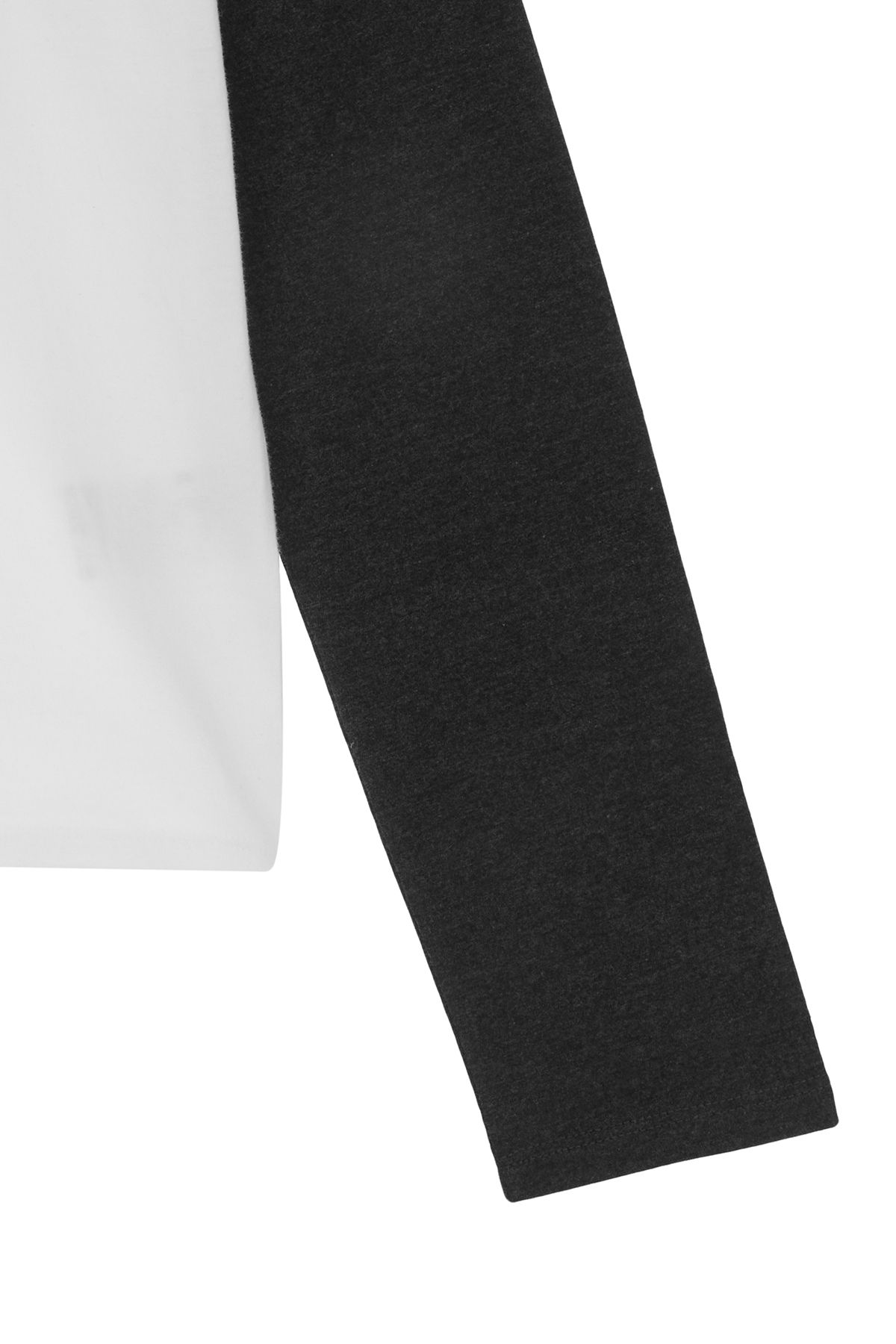 MUSINSA | MATIN KIM MATIN LETTERING RAGLAN TOP IN CHARCOAL