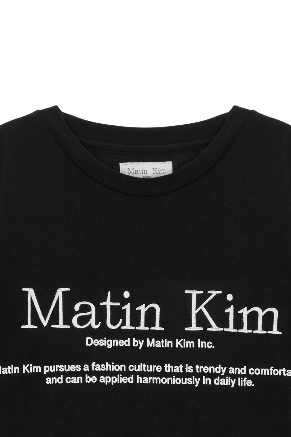 MUSINSA | MATIN KIM MATIN HERITAGE TOP IN BLACK