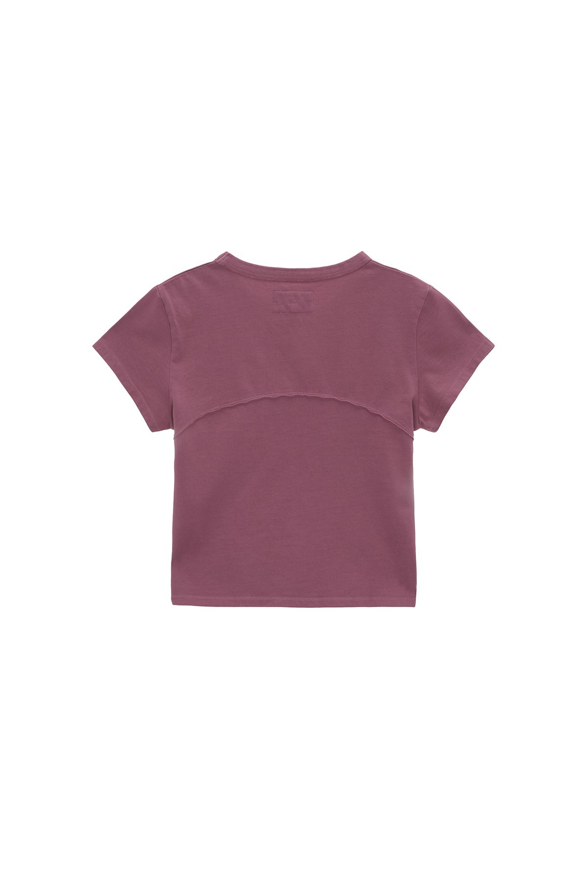 ★Matin Kim★ PIGMENT CUT OUT LOGO CROP TOP IN SMOKE PINK MK PIGMENT CUT OUT LOGO CROP TOP IN SMOKE PINK – Matin Kim