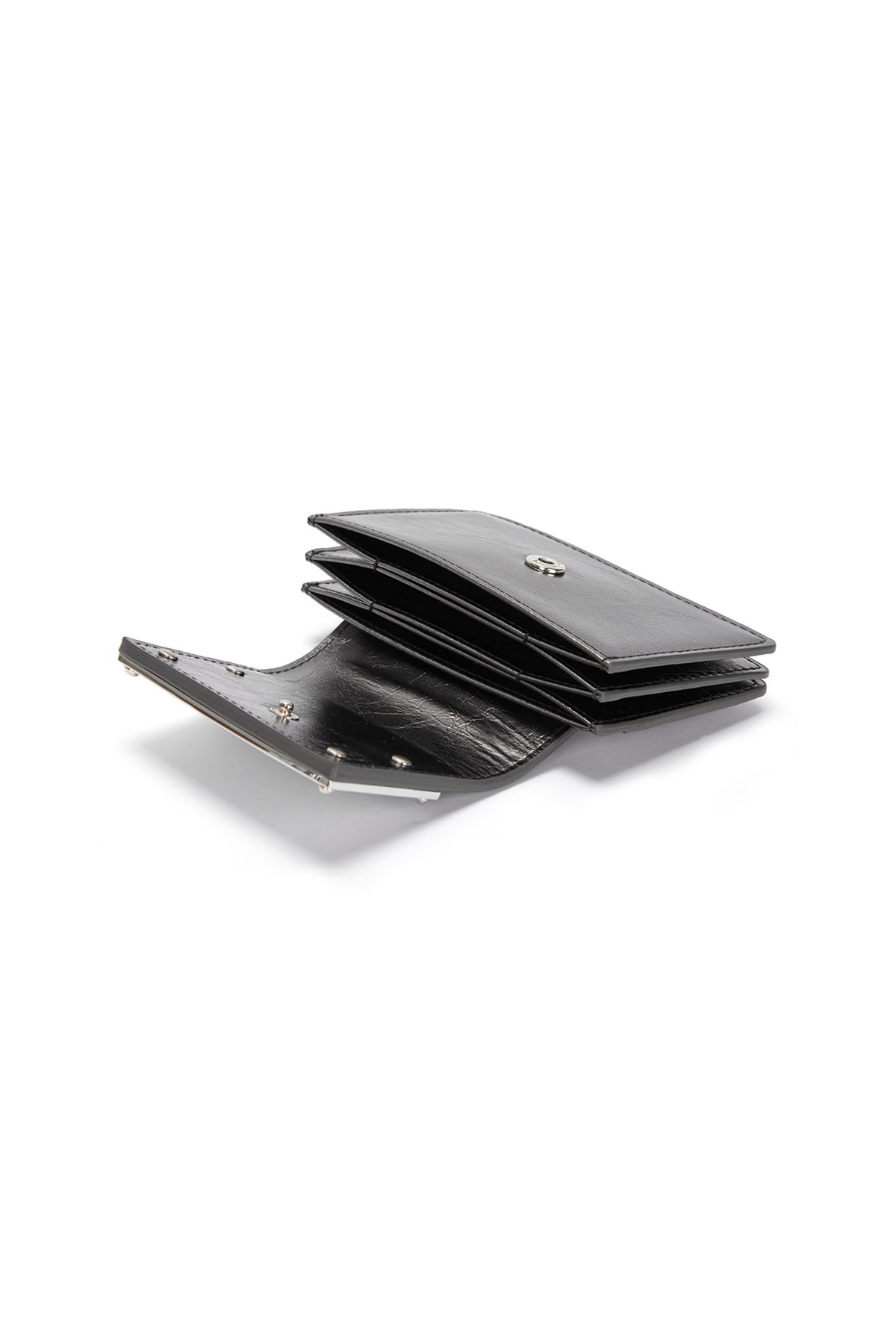MUSINSA | MATIN KIM ACCORDION WALLET IN DARK SILVER