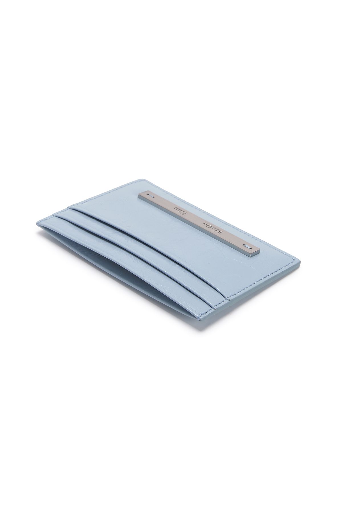 MUSINSA | MATIN KIM GLOSSY CARD WALLET IN SKY