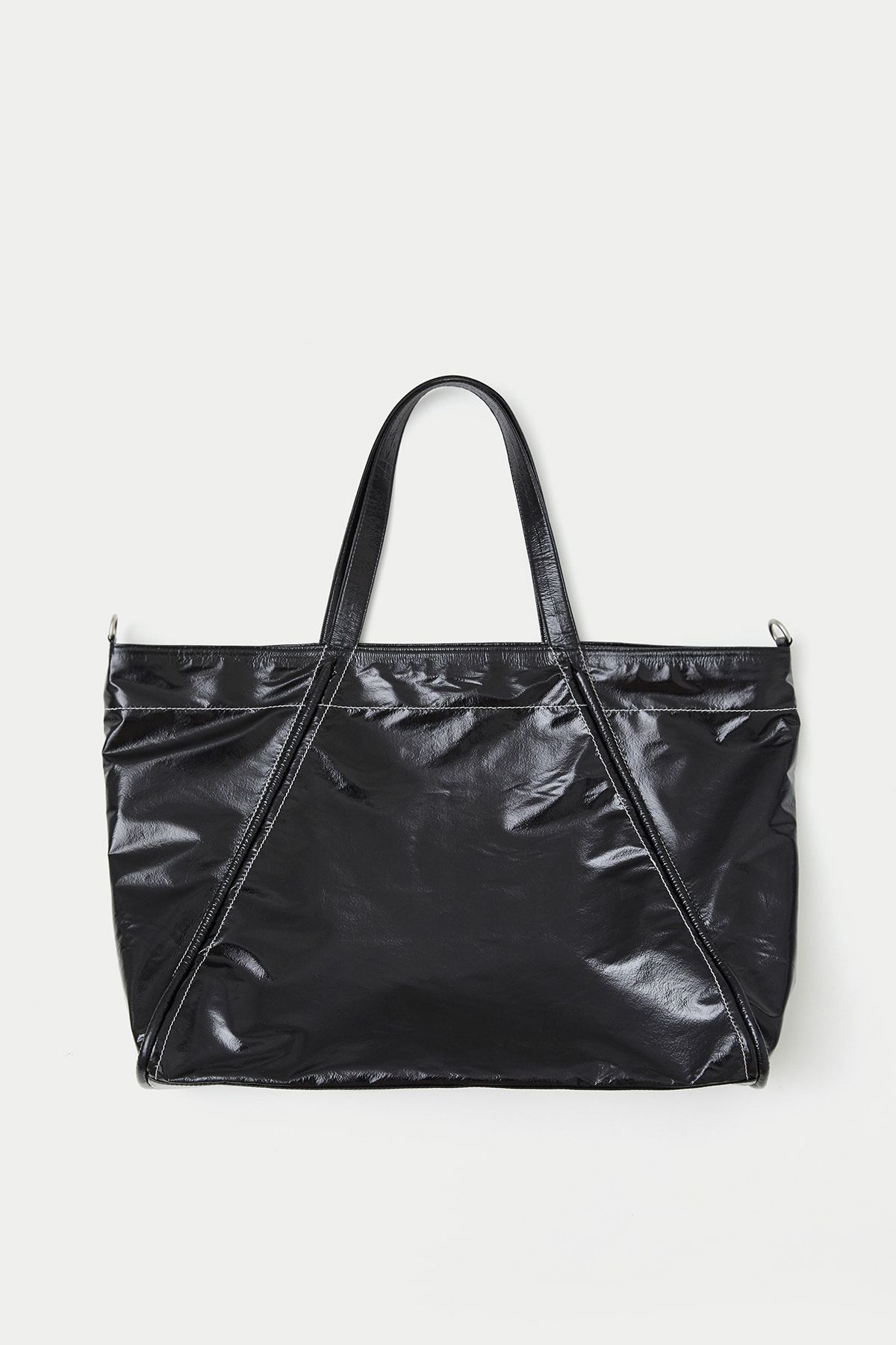 MUSINSA | MATIN KIM BIG COATING TOTE BAG IN BLACK