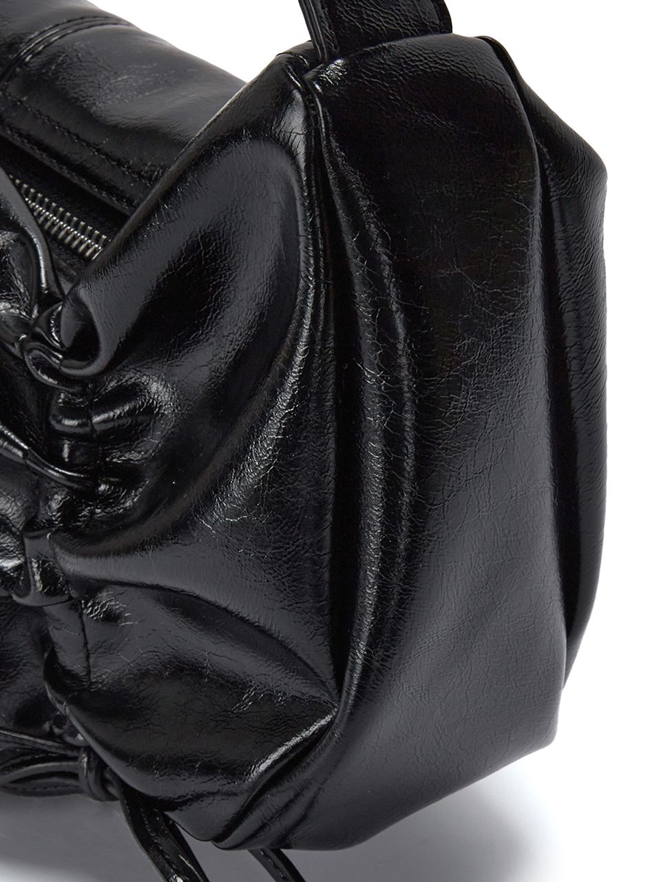 ★MATIN KIM★HALF SHIRRING RIBBON ROUND BAG★送料・関税込★ ☆MATIN KIM ☆HALF SHIRRING RIBBON ROUND BAG (Matin Kim