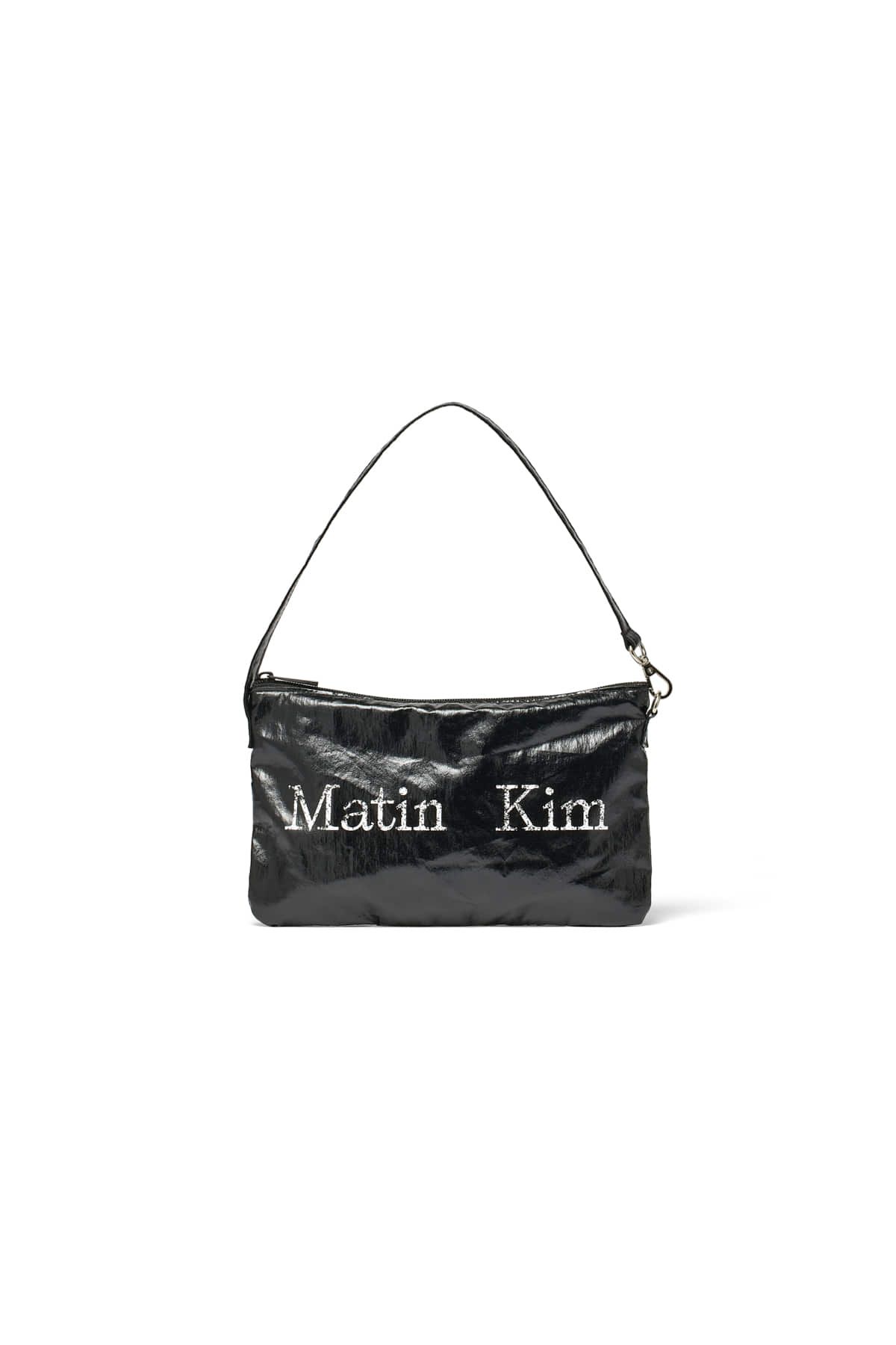 無料配送 ★ MATIN KIM ★ MATIN CRACKED LOGO GLOSSY ECOBAG MATIN KIM】MATIN CRACKED LOGO GLOSSY ECOBAG☆送料・関税込