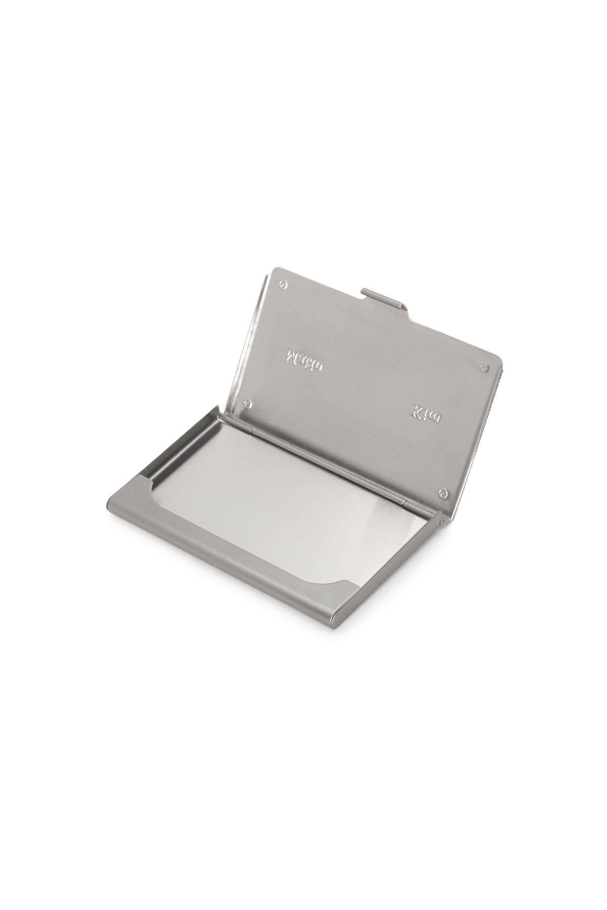 MUSINSA公式 | MATIN KIM SIGNATURE METAL BUSINESS CARD CASE IN SILVER