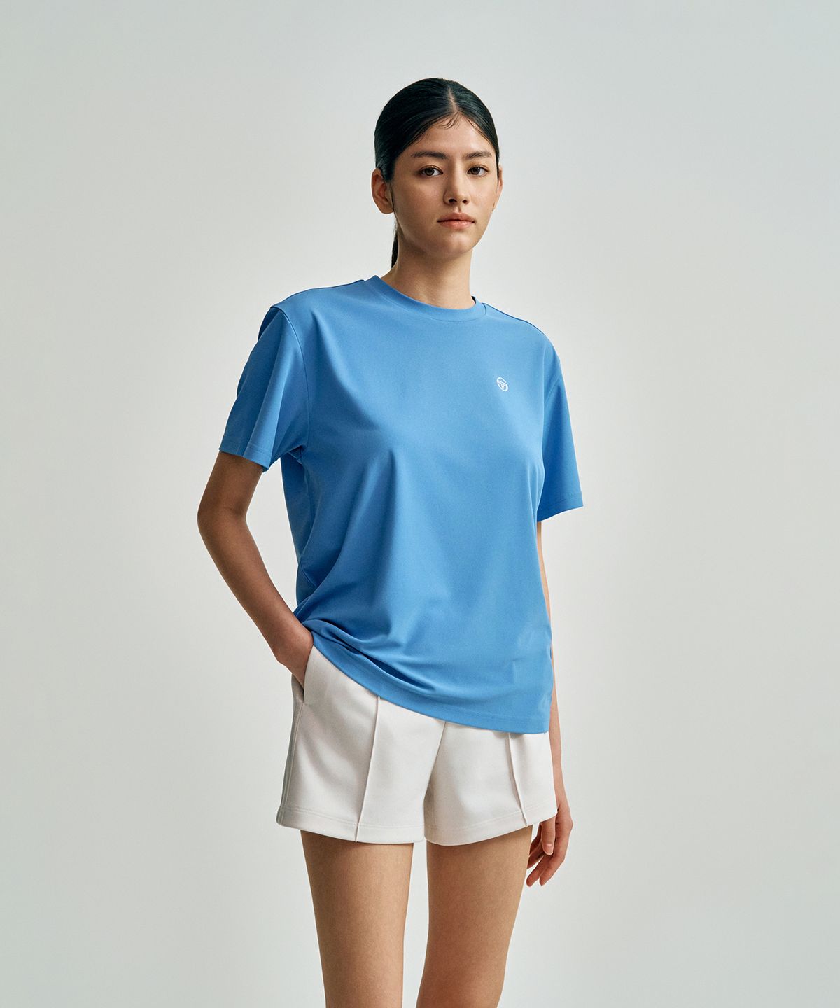 세르지오 타키니(SERGIO TACCHINI) U 레이프레쉬 캄포 피케 반팔 티셔츠 (Indigo)
