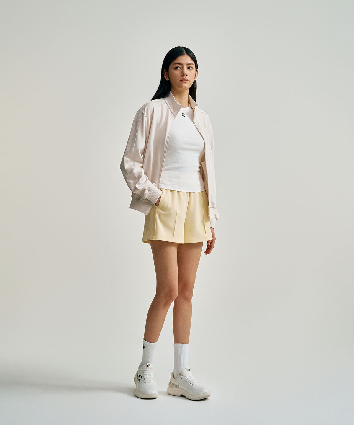 세르지오 타키니(SERGIO TACCHINI) W 타키니 모던 트랙 릴렉스핏 반바지 (L.Yellow)