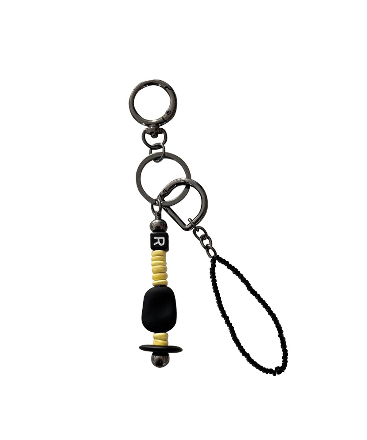 르브아시스(REVOIRSIS) nature beads keyring yellow