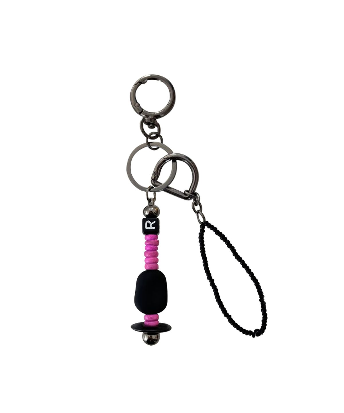 르브아시스(REVOIRSIS) nature beads keyring magenta