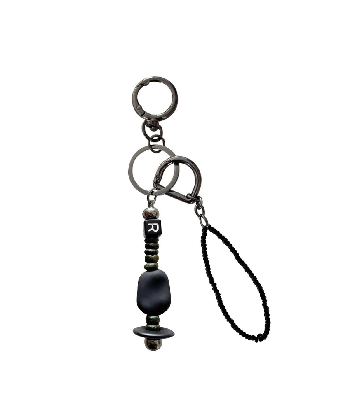 르브아시스(REVOIRSIS) nature beads keyring khaki