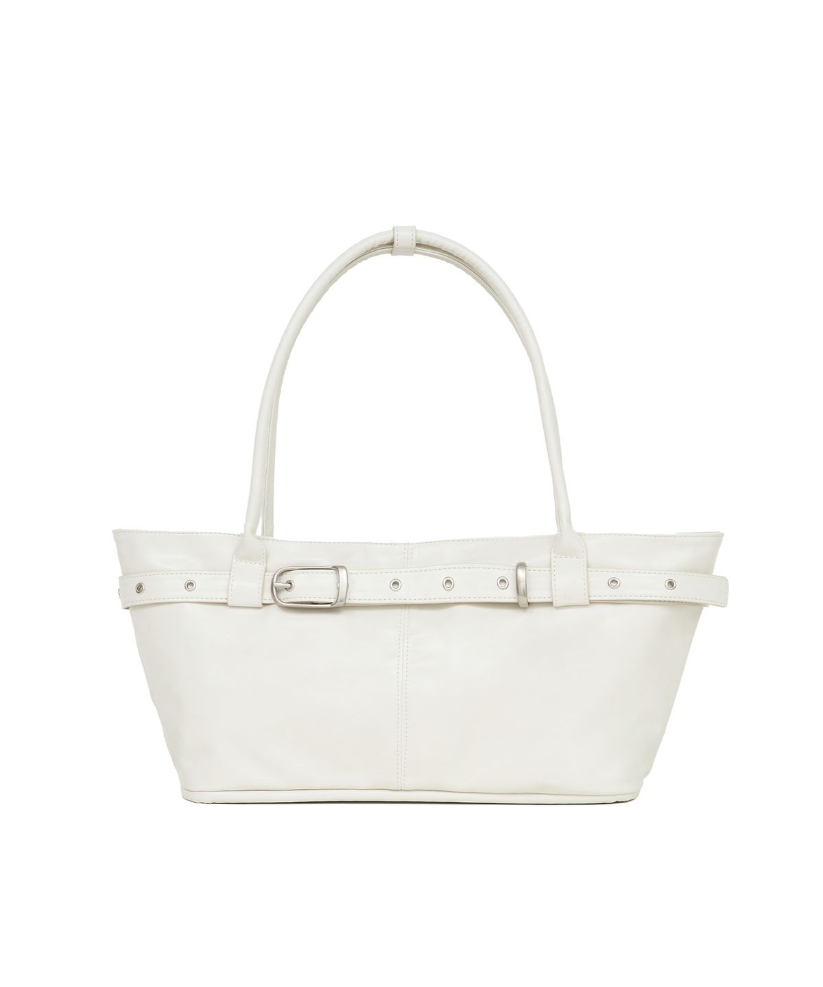 여밈(YEOMIM) belted boat bag (oyster)