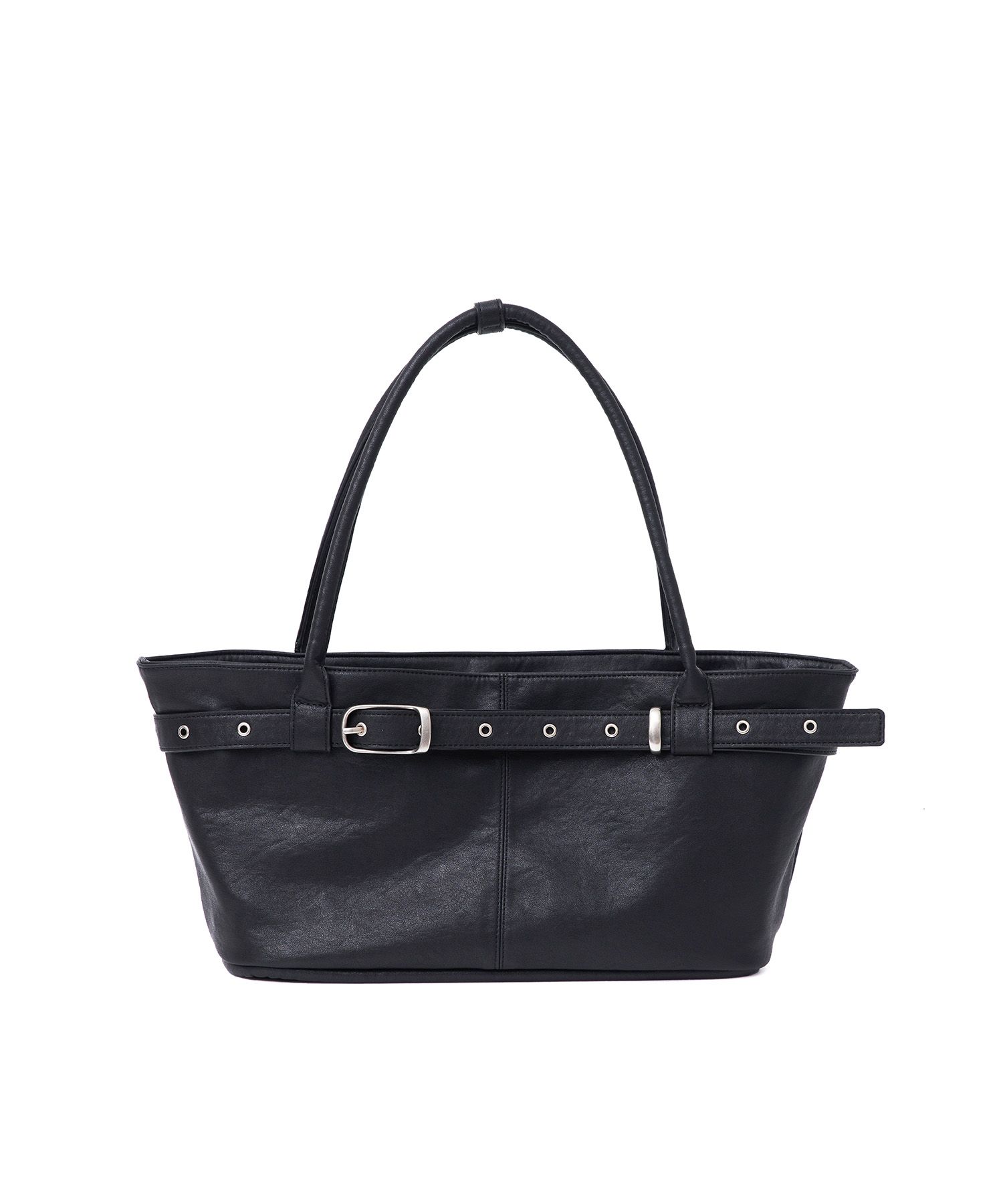 MUSINSA公式 | YEOMIM belted boat bag (black)