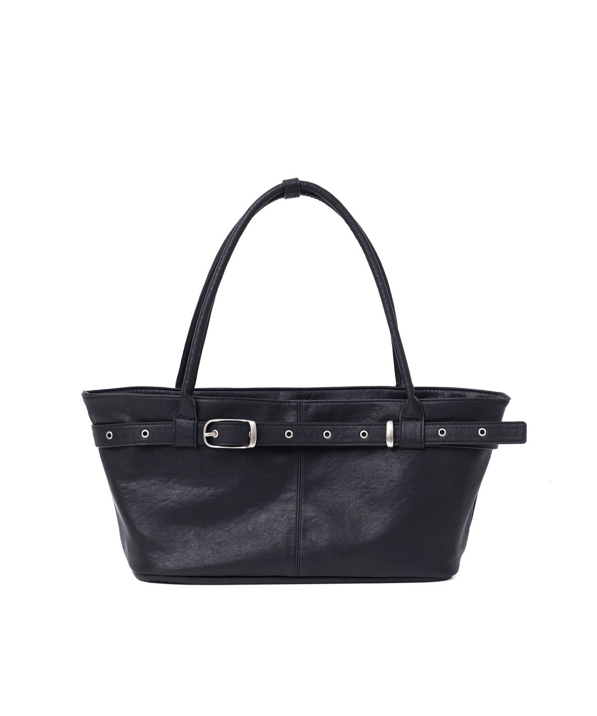 여밈(YEOMIM) belted boat bag (black)