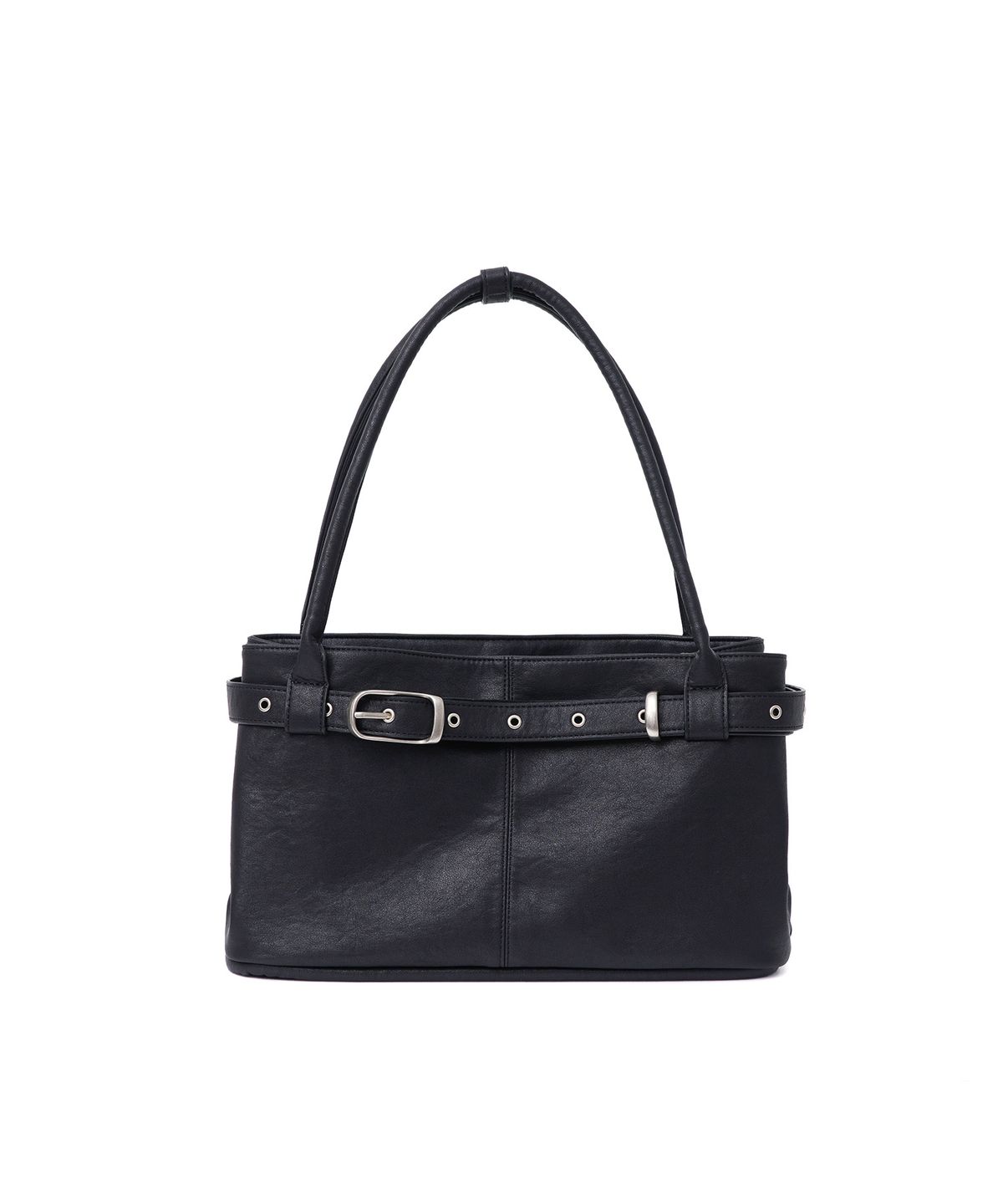 여밈(YEOMIM) belted boat bag (black)