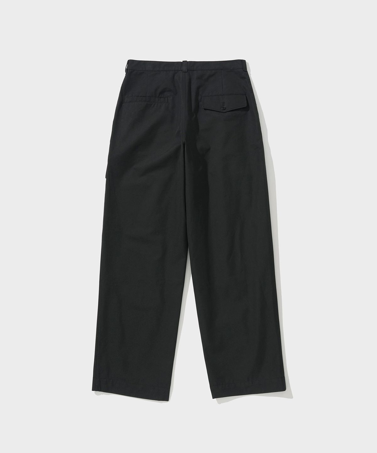 셔터(SHIRTER) DOUBLE PLEATS BIG POCKET PANTS (BLACK)