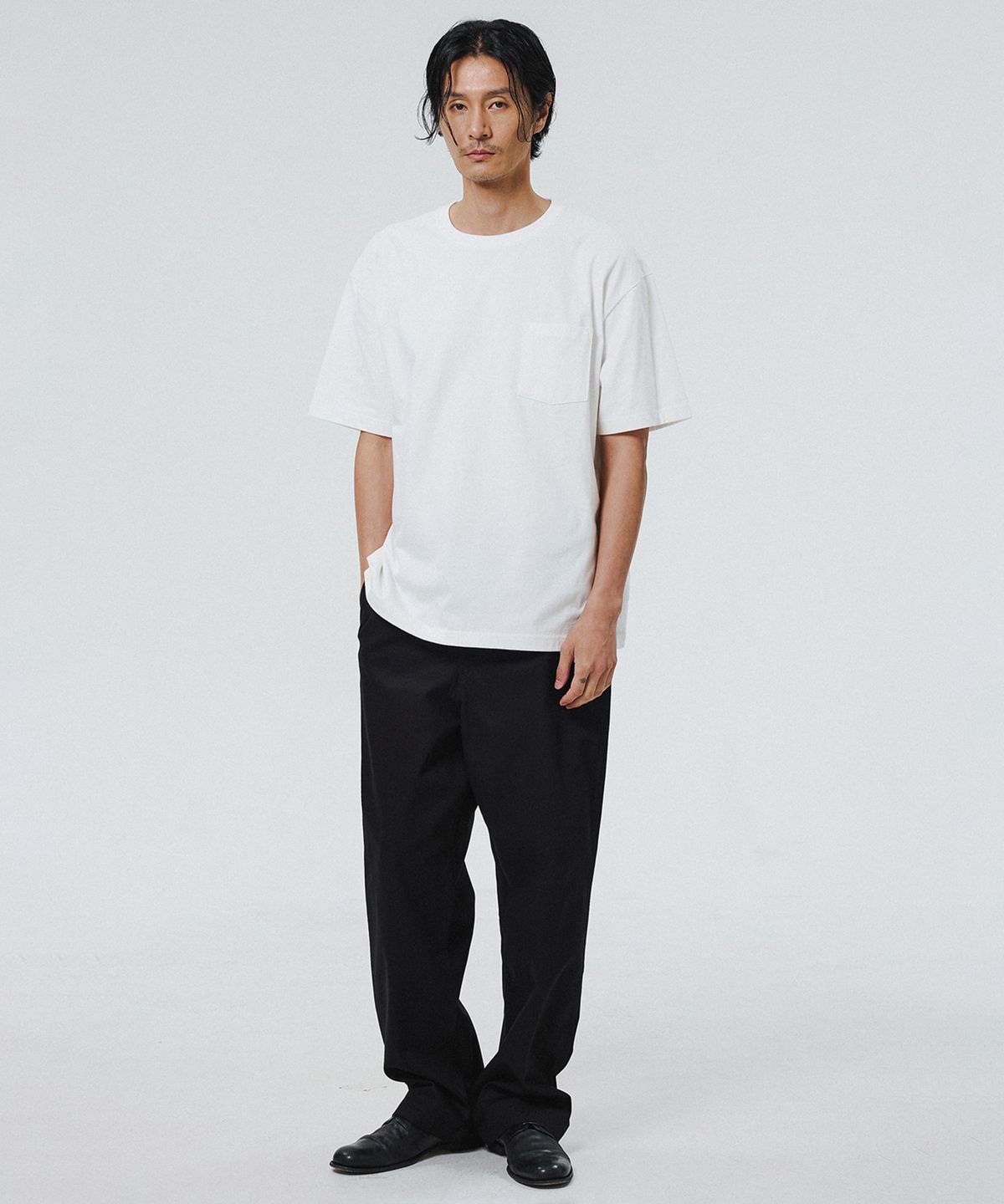 셔터(SHIRTER) FINE COTTON OVERSIZE FIT T-SHIRT (WHITE)