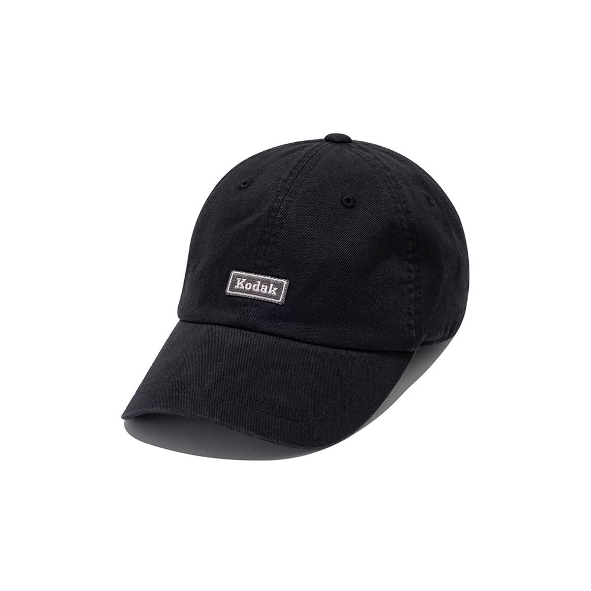 코닥(KODAK) 스몰 와펜 워싱 릴렉스핏 볼캡 BLACK