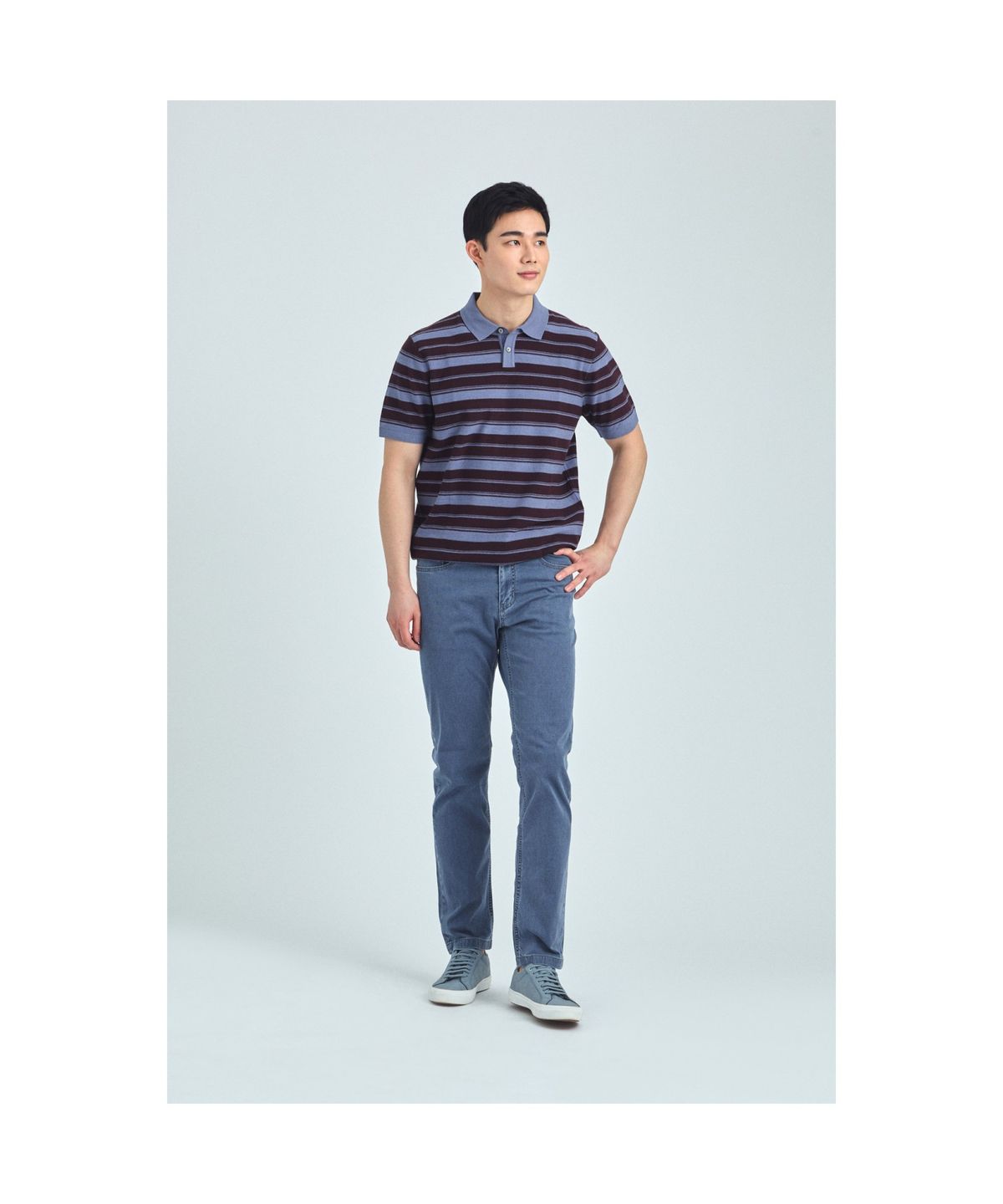 브렌우드(BRENTWOOD) [셀렉션] 스탠다드핏 피그먼트 워싱 컬러 데님 BRPDM25821BUX
