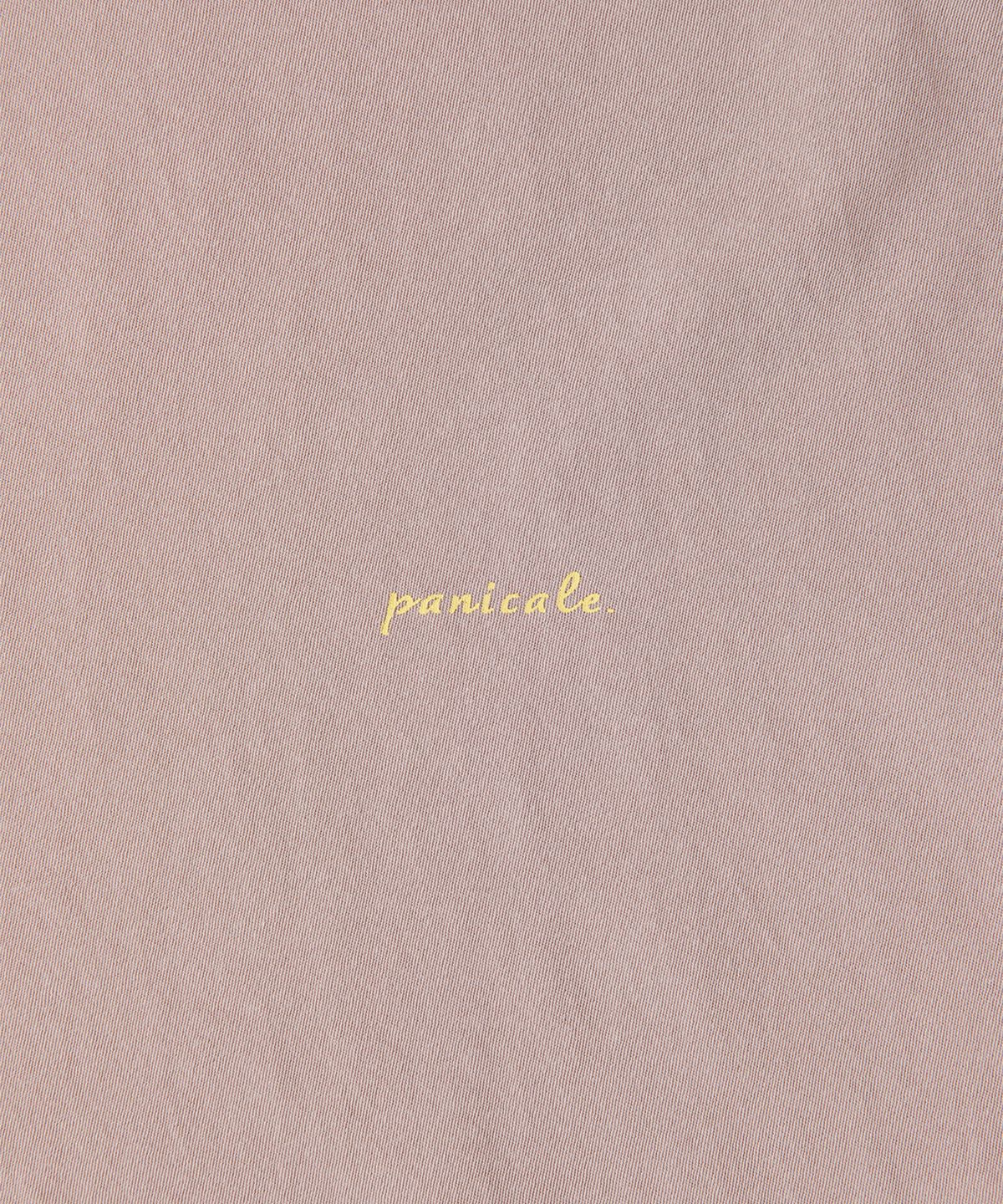 빠니깔레(PANICALE) 핑크 빈티지 워싱 로고 티셔츠