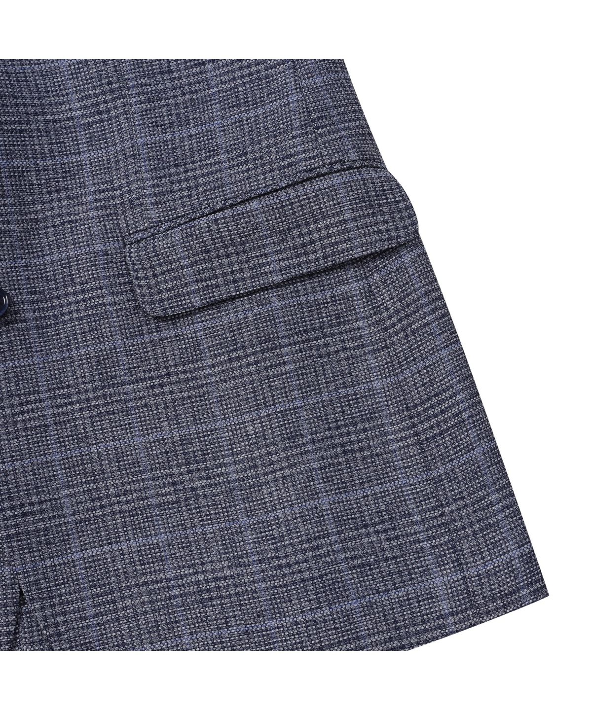 브렌우드(BRENTWOOD) 글렌체크 조직 경량 자켓 BRJBM25421BUX