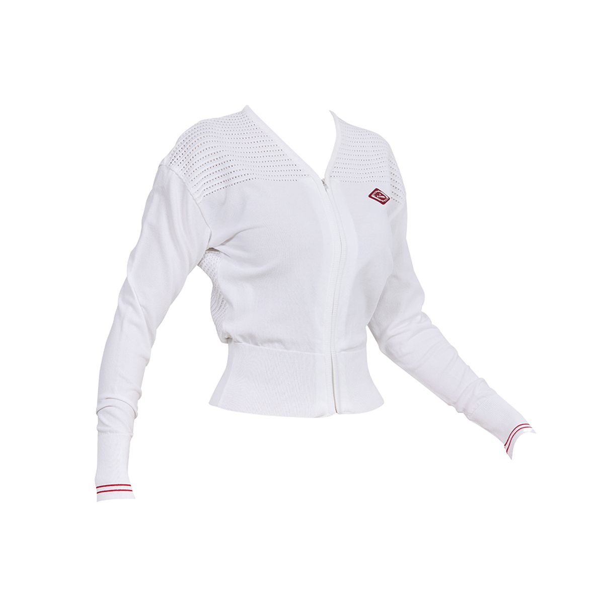 제이제인(J.JANE) 썸머 브이넥 펀칭 가디건 (White)