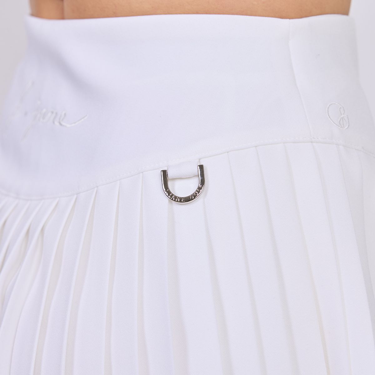 제이제인(J.JANE) 심플 플리츠 스커트 (White)