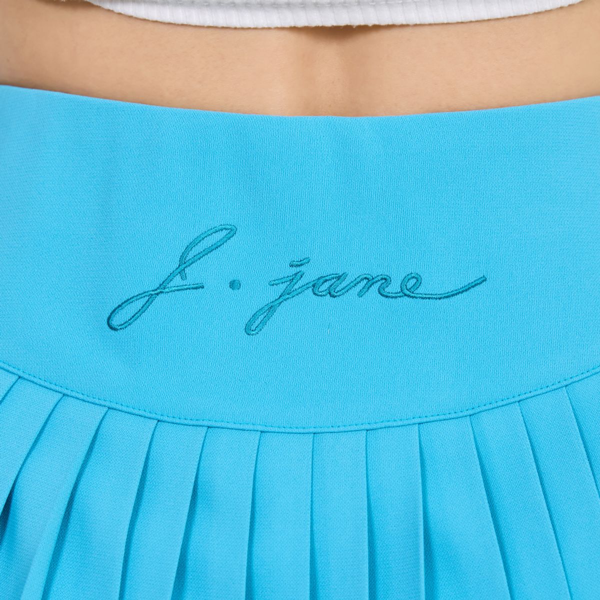 제이제인(J.JANE) 심플 플리츠 스커트 (Turquoise)