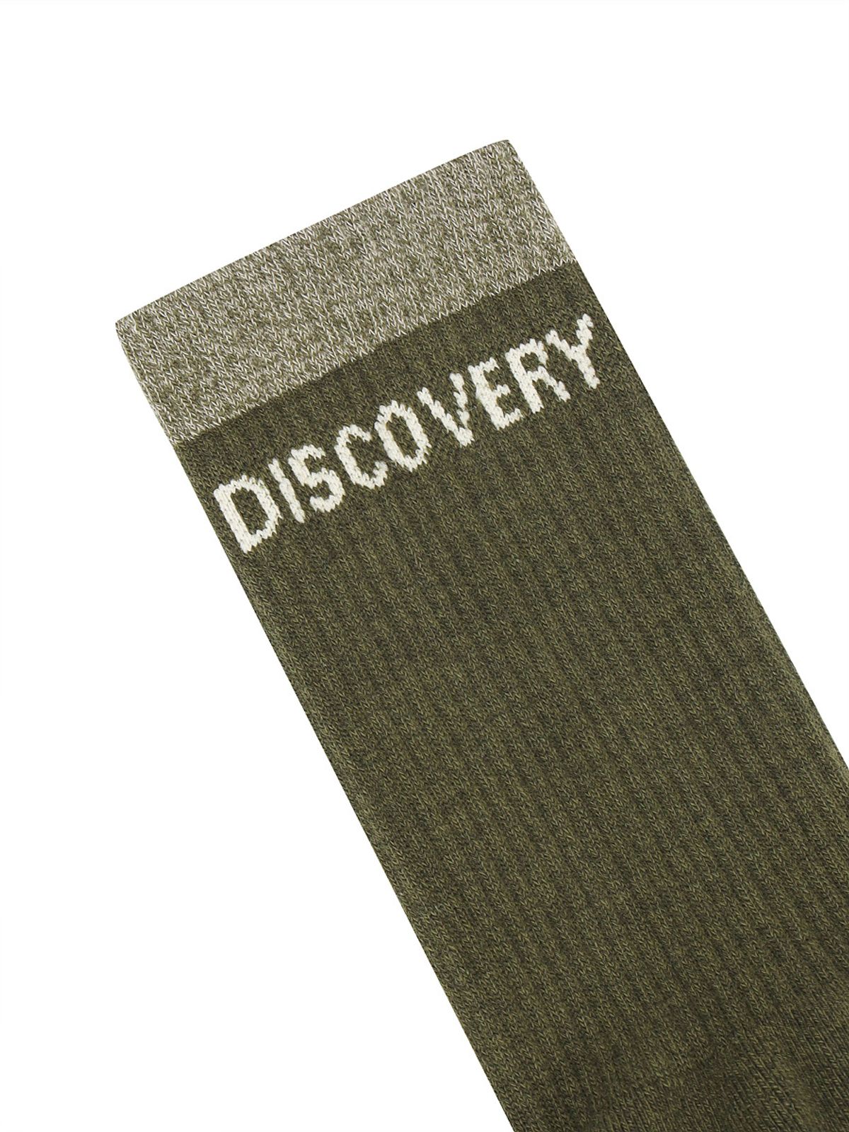 디스커버리 익스페디션(DISCOVERY EXPEDITION) 심리스 멜란지 하이삭스 (D/KHAKI)