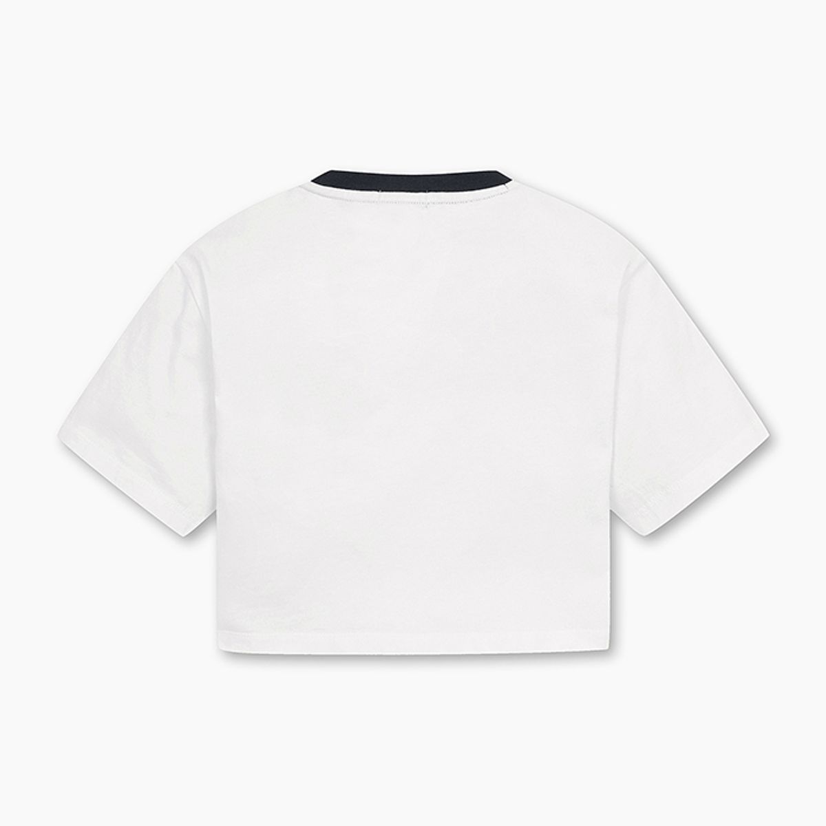 베네통키즈(BENETTONKIDS) 크롭 그래픽 티셔츠_QATS09531WH