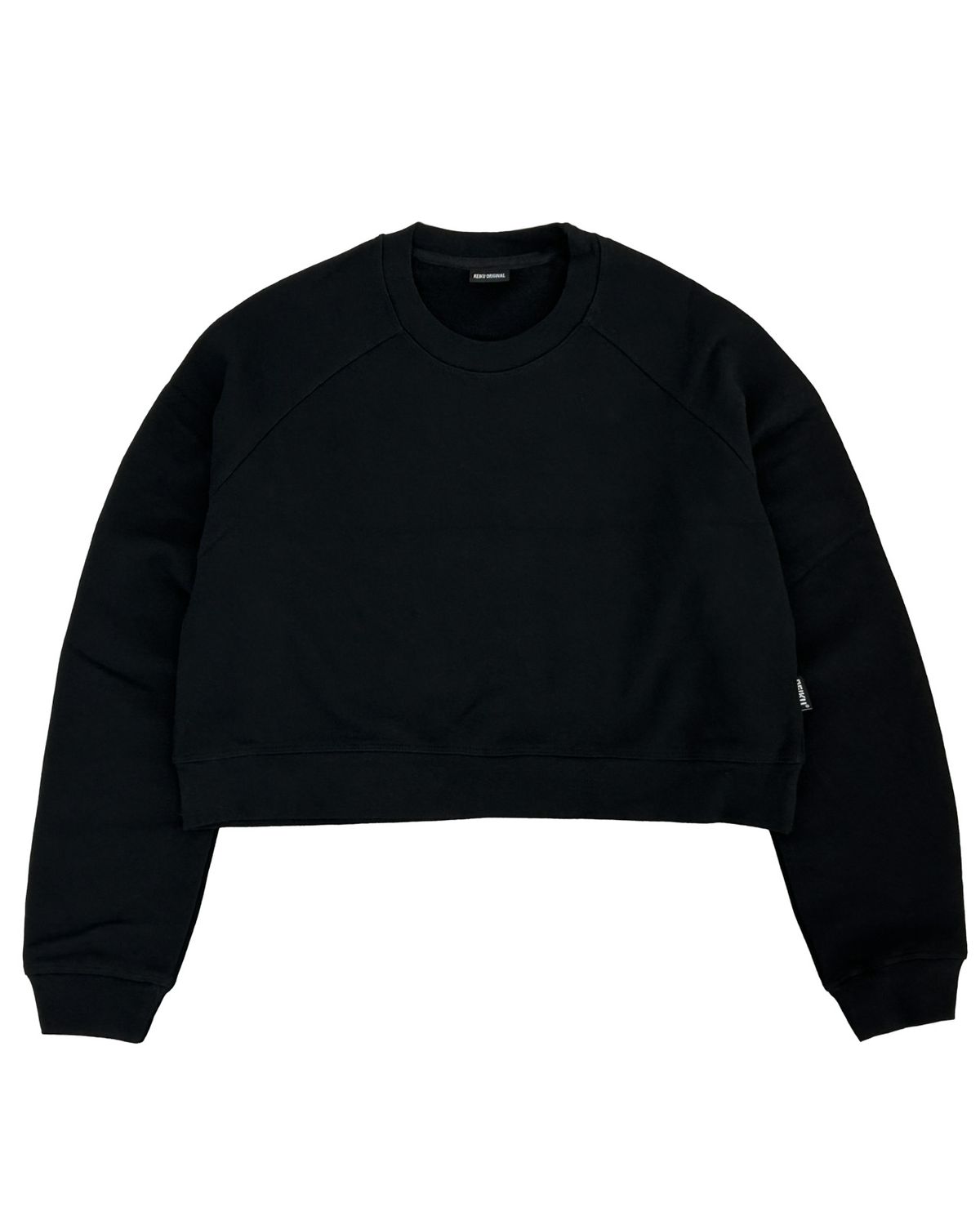 레이쿠(REIKU) RK soulmate  crop sweatshirt black rk007