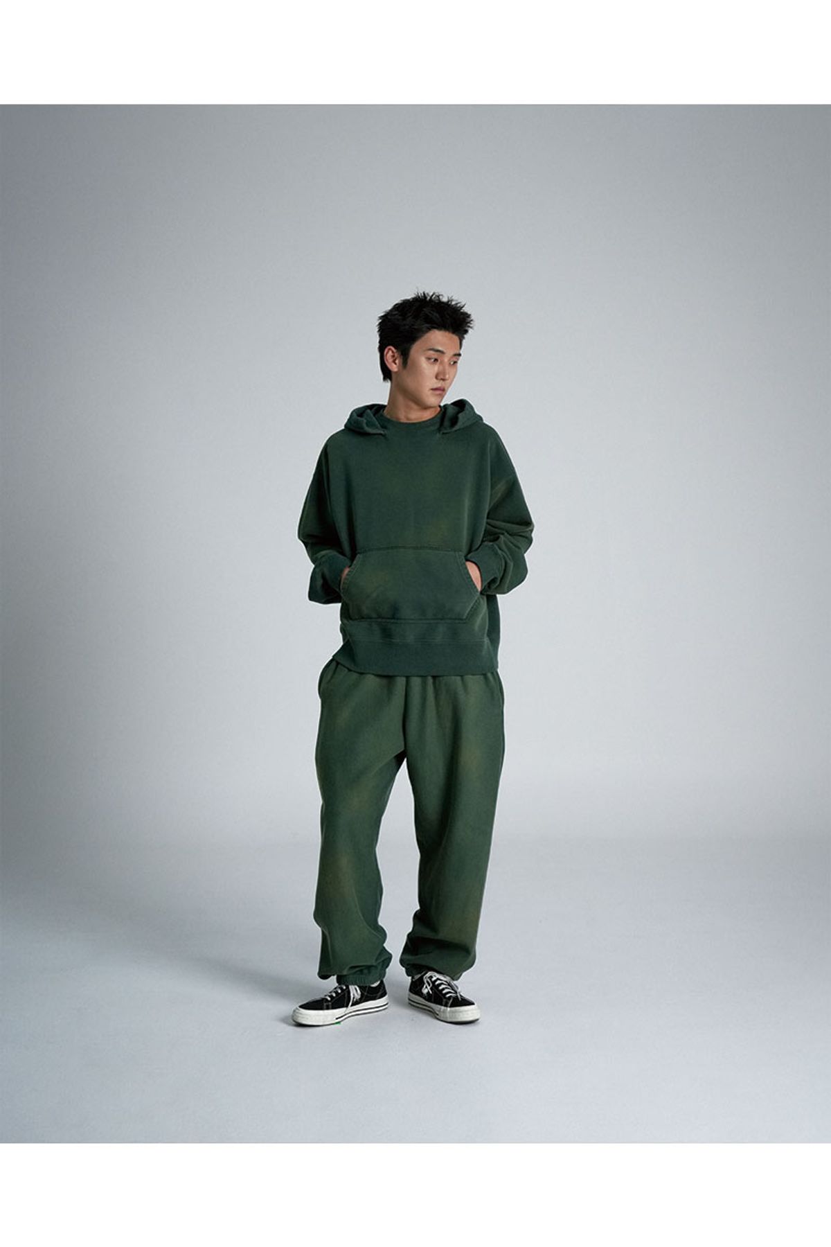 서지웨어(SURGE WEAR) 애프터 후디 - 그린