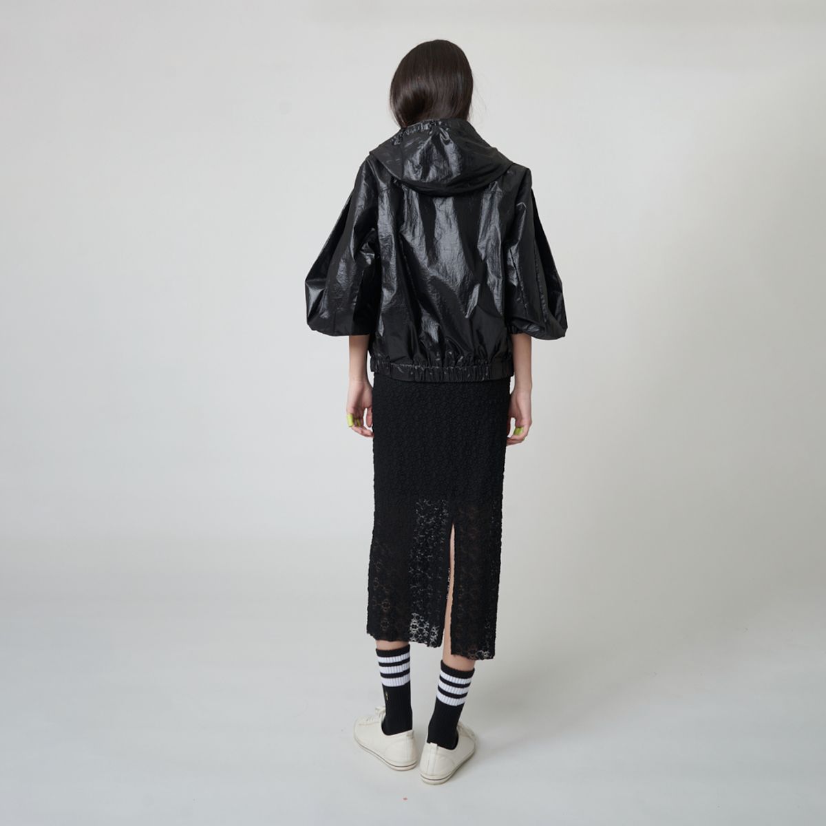 애스플래폼(ATHPLATFORM) AW51SK01 디태처블 플랩벨트 스커트_블랙