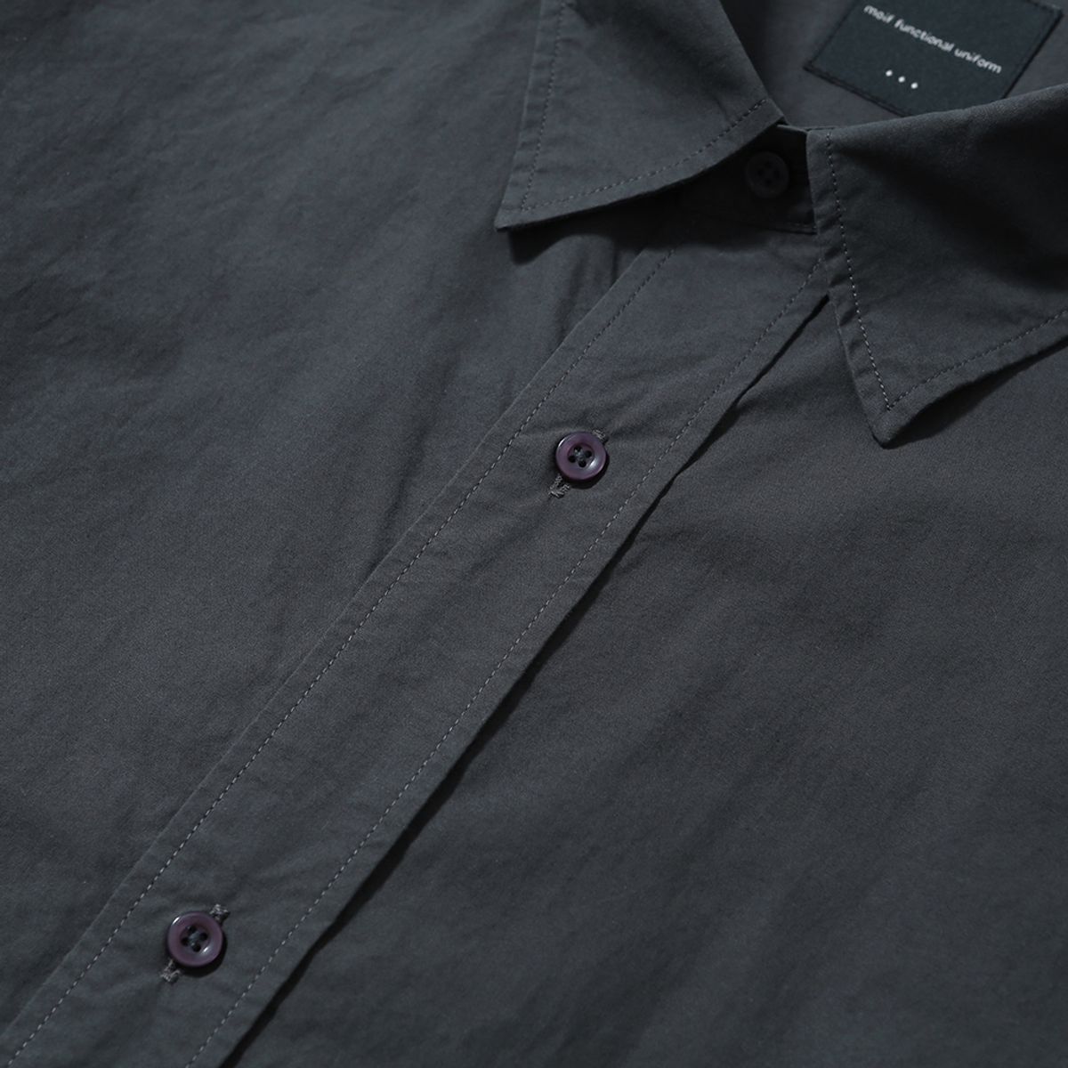 모이프(MOIF) [SS25] UNIFORM SHIRT / CHARCOAL