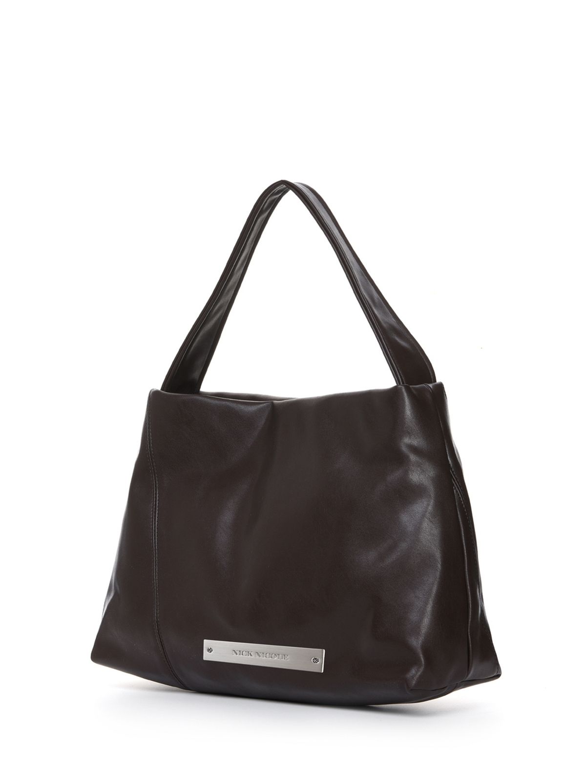 닉앤니콜(NICK&NICOLE) LOOSE BIG CRYSTAL SHOULDER BAG_BROWN