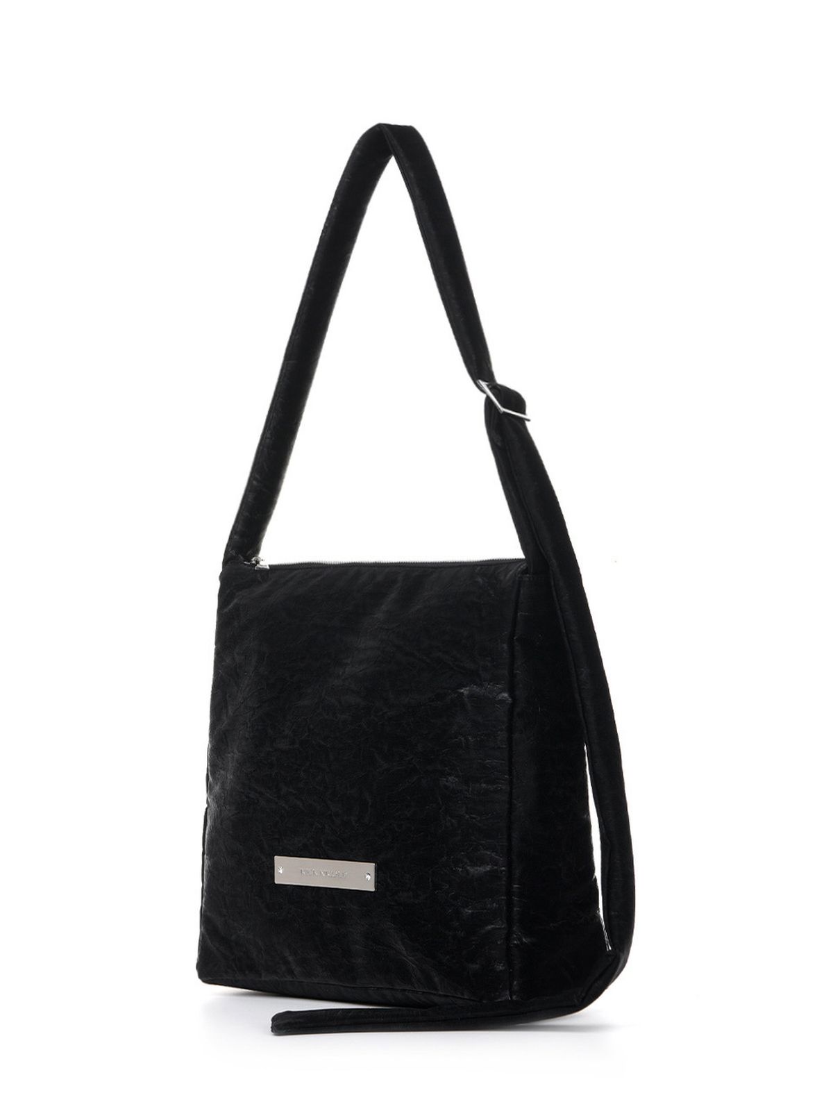 닉앤니콜(NICK&NICOLE) CRYSTAL CRACK LEATHER BIG SQUARE BAG_BLACK