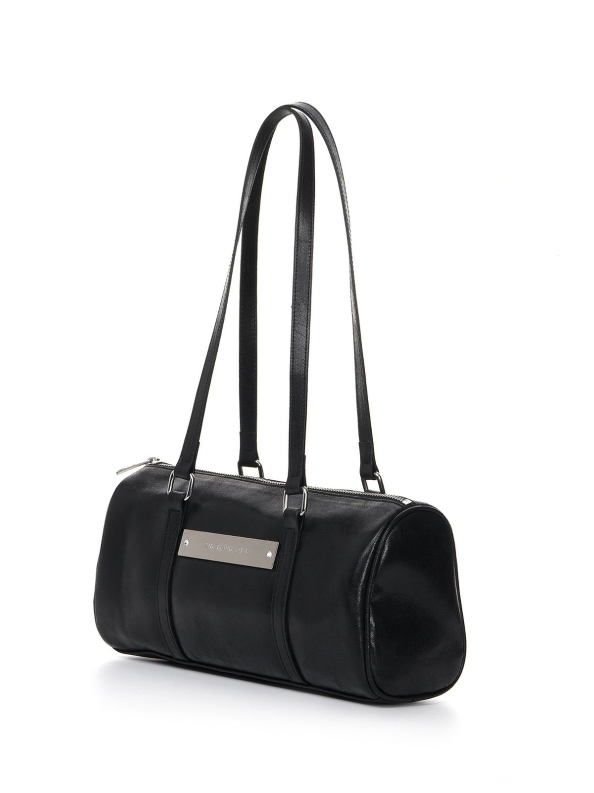 닉앤니콜(NICK&NICOLE) VINTAGE LEATHER CRYSTAL BOSTON BAG_BLACK